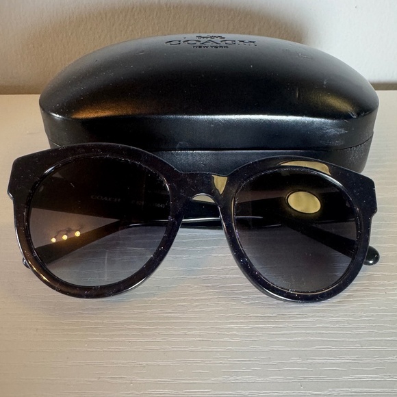 EUC Coach HC 8265 55468G Blue Glitter Gradient Sunglasses 51 mm main image 5